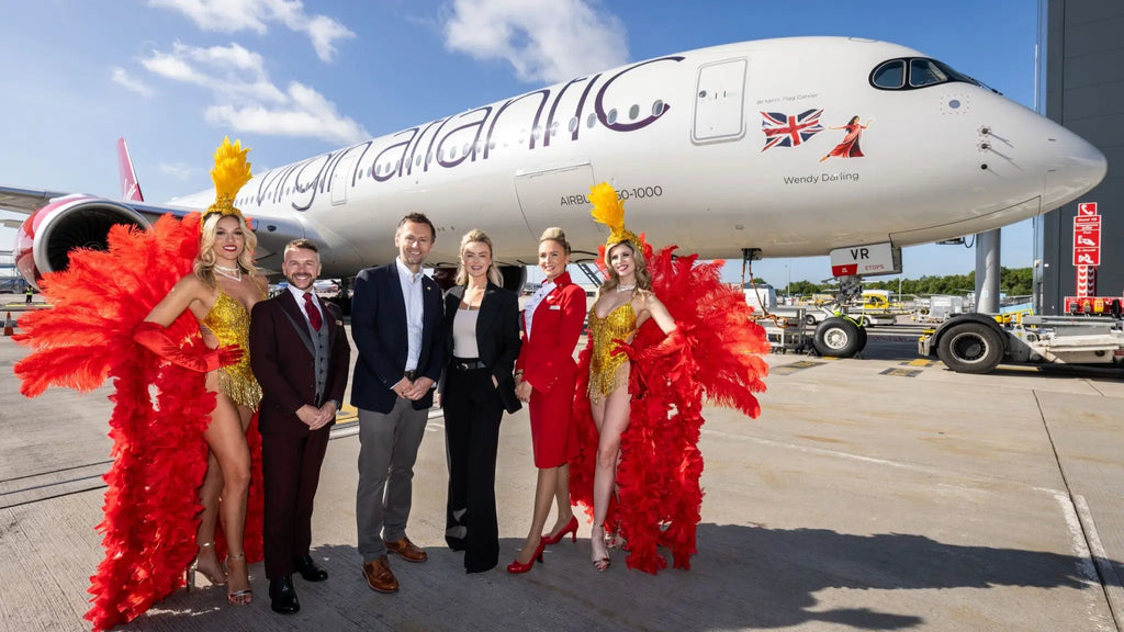 Viva Las Vegas: Virgin Atlantic’s new service to Las Vegas takes off from Manchester airport