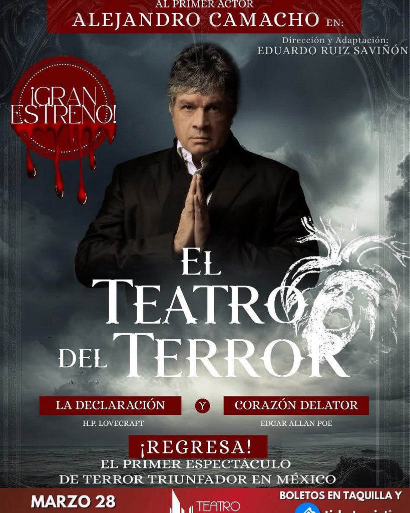 Interpreta Alejandro Camacho textos de Lovecraft y Edgar Allan Poe en “El Teatro del Terror”