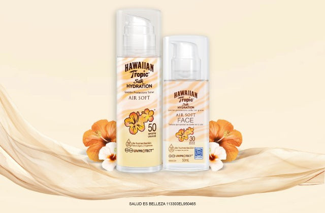 Piel hermosa y protegida con Air Soft de Hawaiian Tropic