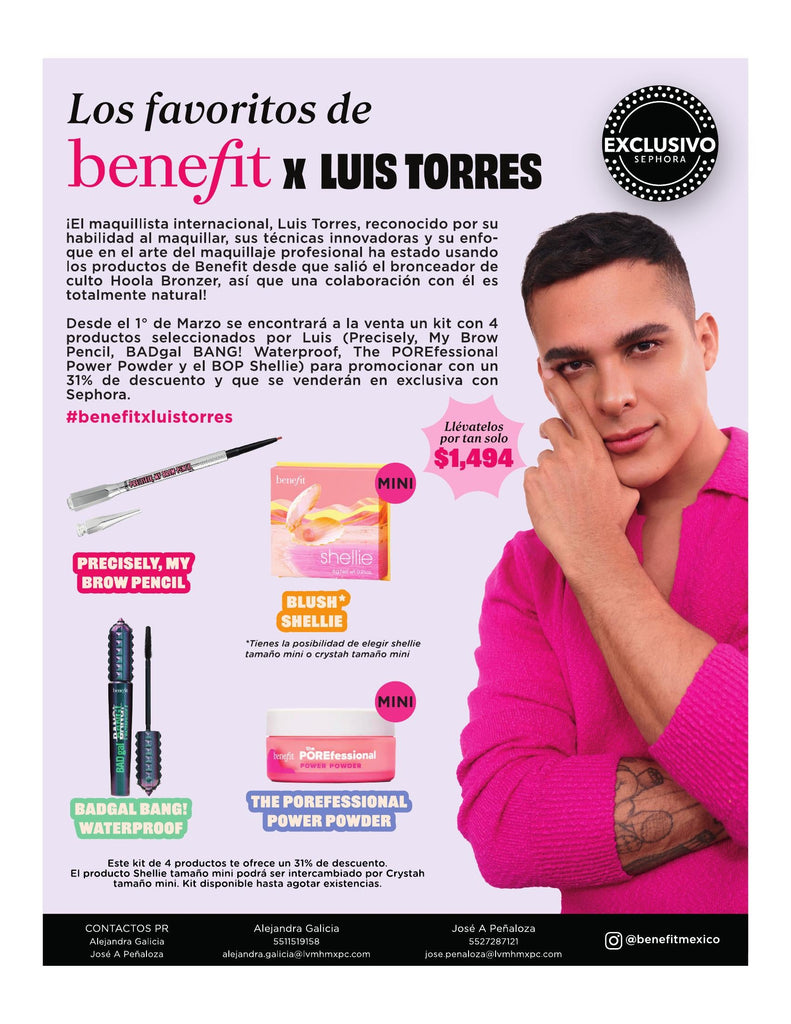 Los favoritos de benefit LUIS TORRES