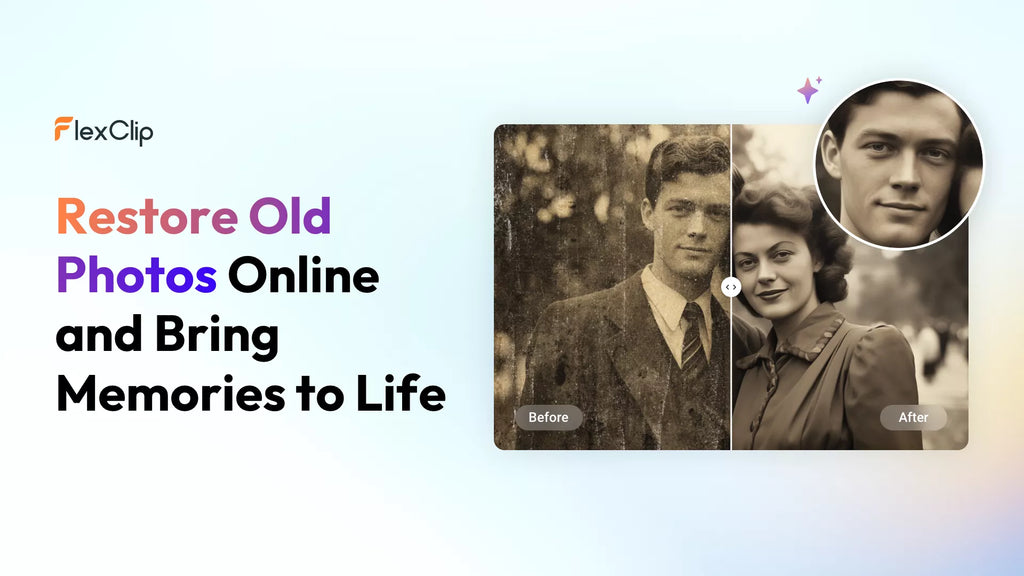 Descubre las Nuevas Funciones de FlexClip: AI Photo Colorizer y AI Photo Restoration