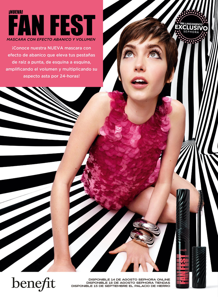 ¡Un efecto abanico al instante con la NUEVA Fan Fest mascara de Benefit Cosmetics!