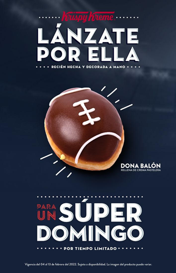 Disfruta la nueva edición de dona de Krispy Kreme para este Súper Tazón