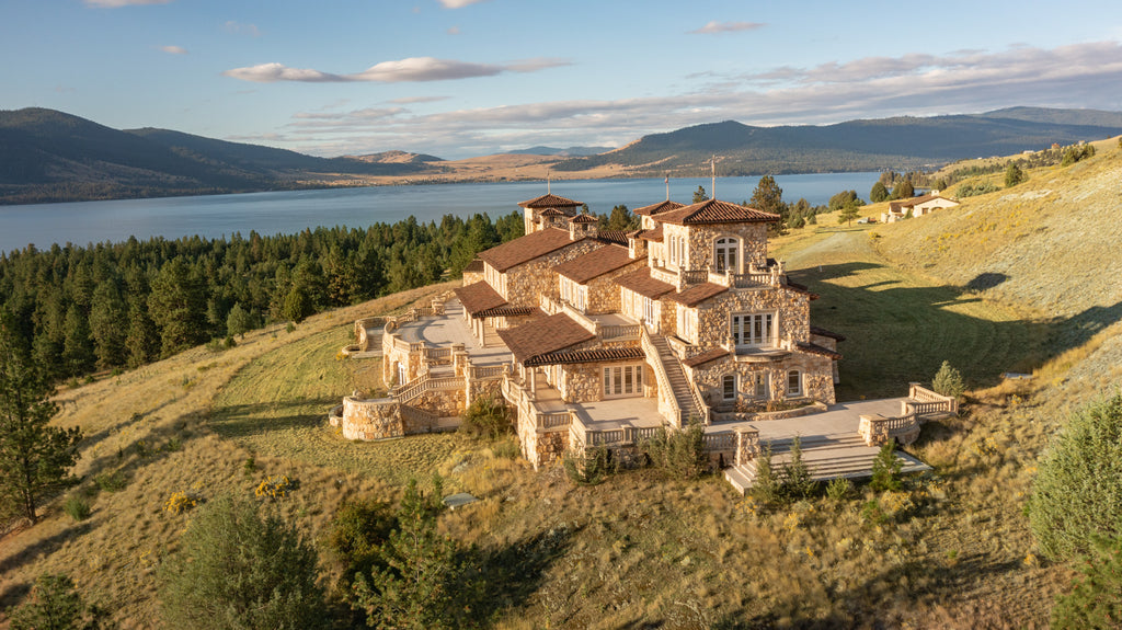 Cromwell Island and an unfinished mansion on the island are for sale